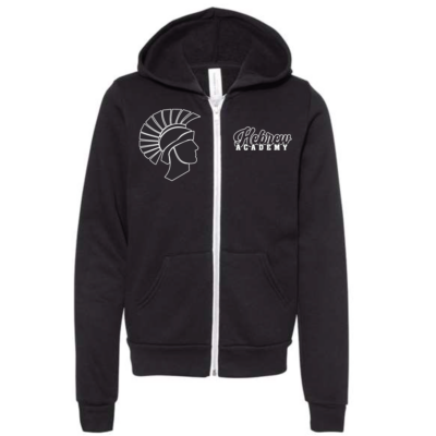 Warrior legacy zip up hoodie black