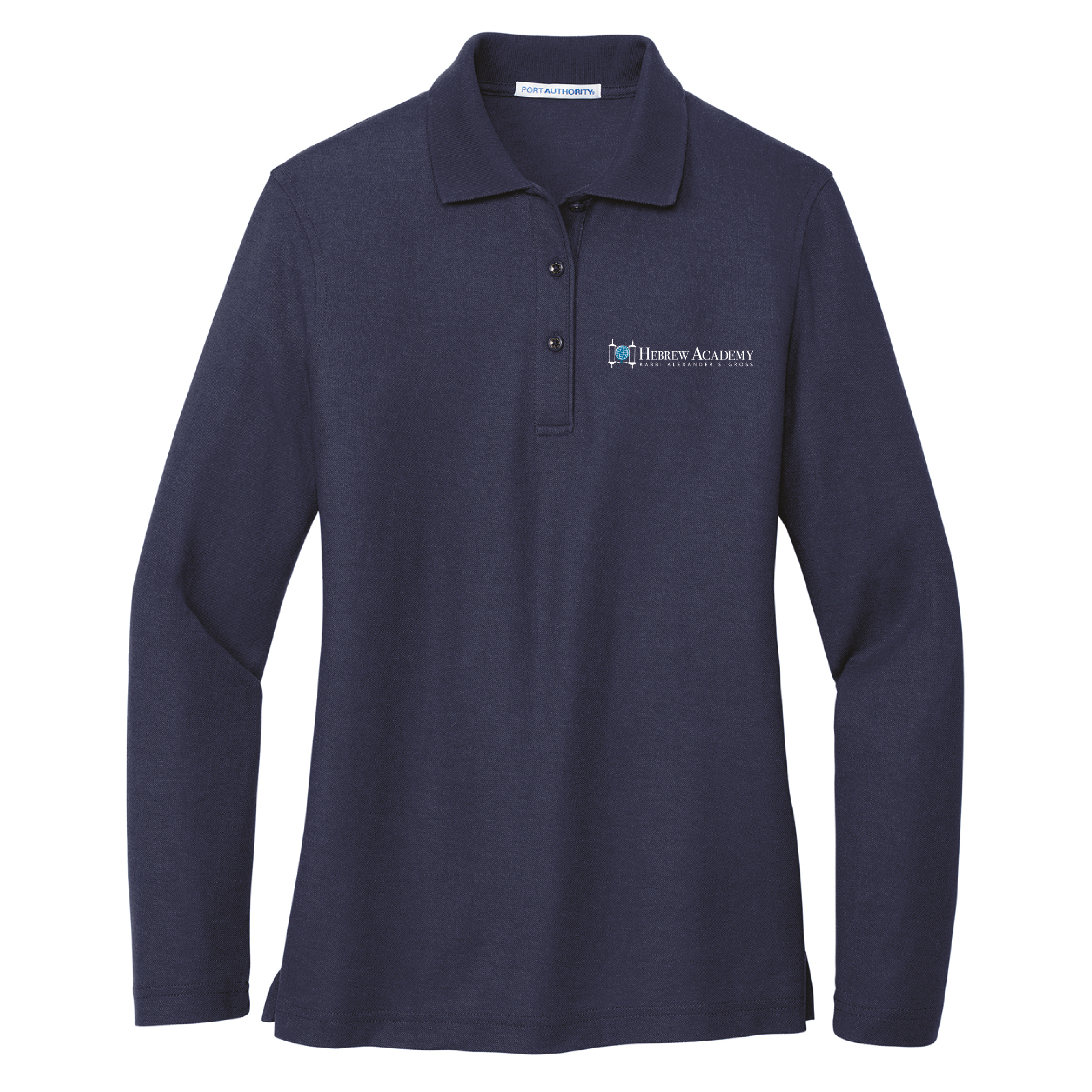 HEBREW ACADEMY WOMEN AND YOUTH LONG SLEEVE POLO
